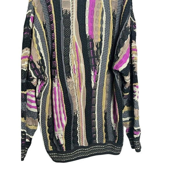 Carlo Alberto Sweater Mens Size XL Australian Hip Hop Coogi Style Vintage 3D 90s - Picture 12 of 12